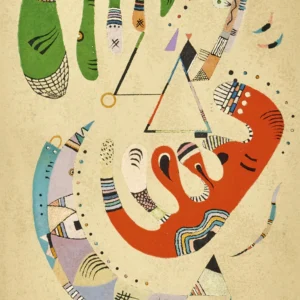 20-wassily-kandinsky-lithograph-yellow-abstract-original Зеленый и красный