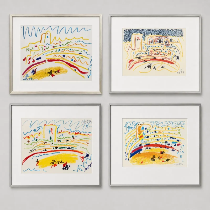 pablo-picasso-corrida-lithograph-mockup-57 Коррида
