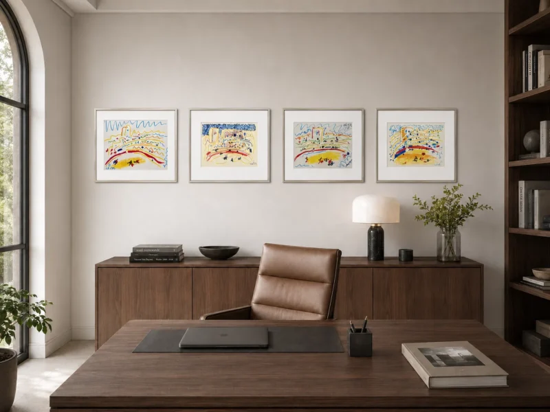 pablo-picasso-corrida-lithograph-mockup-58 Коррида