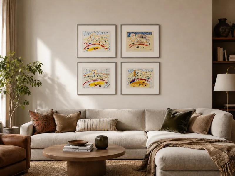 pablo-picasso-corrida-lithograph-mockup-60 Коррида