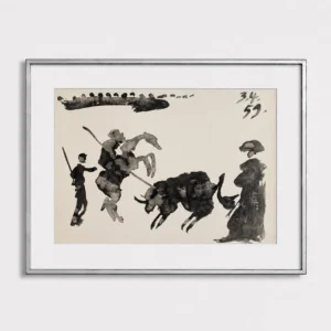 pablo-picasso-litografii-matadory-i-byki-33 Конная коррида