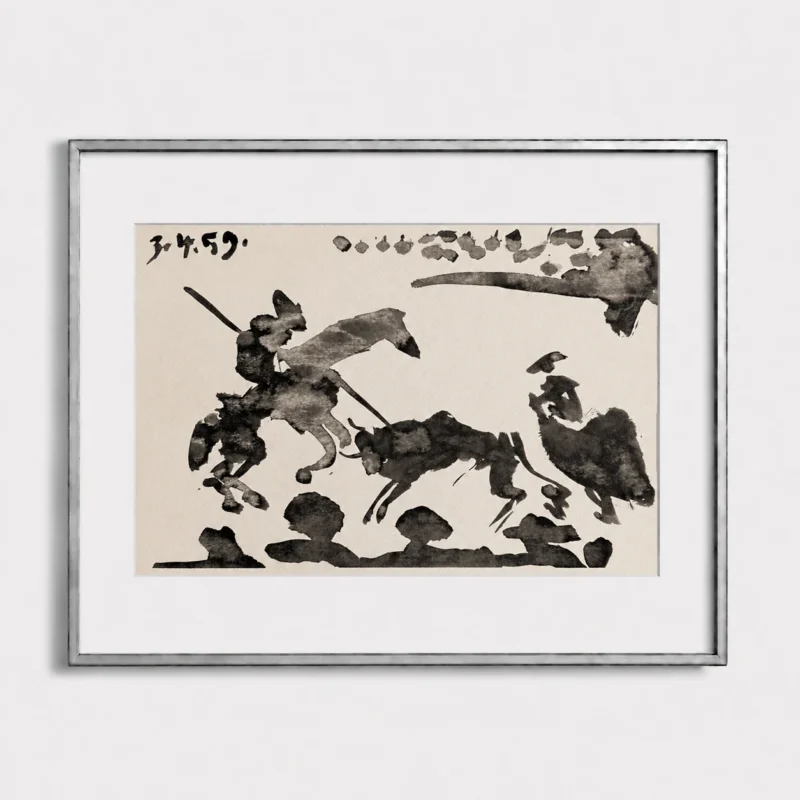 pablo-picasso-litografii-matadory-i-byki-34 Конная коррида