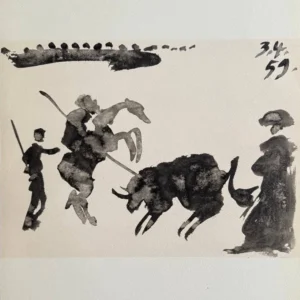 pablo-picasso-litografii-matadory-i-byki-40 Конная коррида