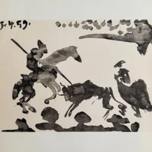 pablo-picasso-litografii-matadory-i-byki-42 Конная коррида