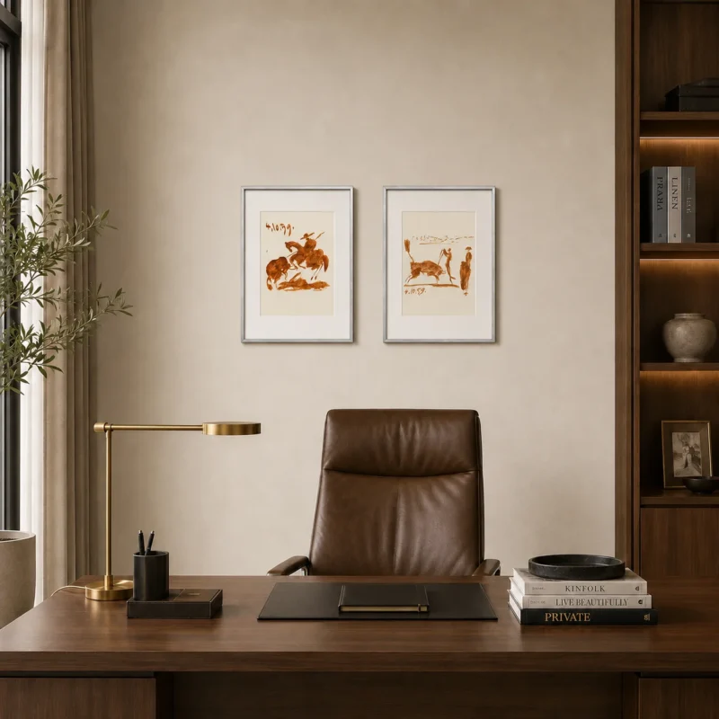 pablo-picasso-toreadors-lithograph-beige-luxury-lounge-24 Матадор