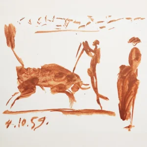 pablo-picasso-toreadors-lithograph-dining-room-art-04 Матадор