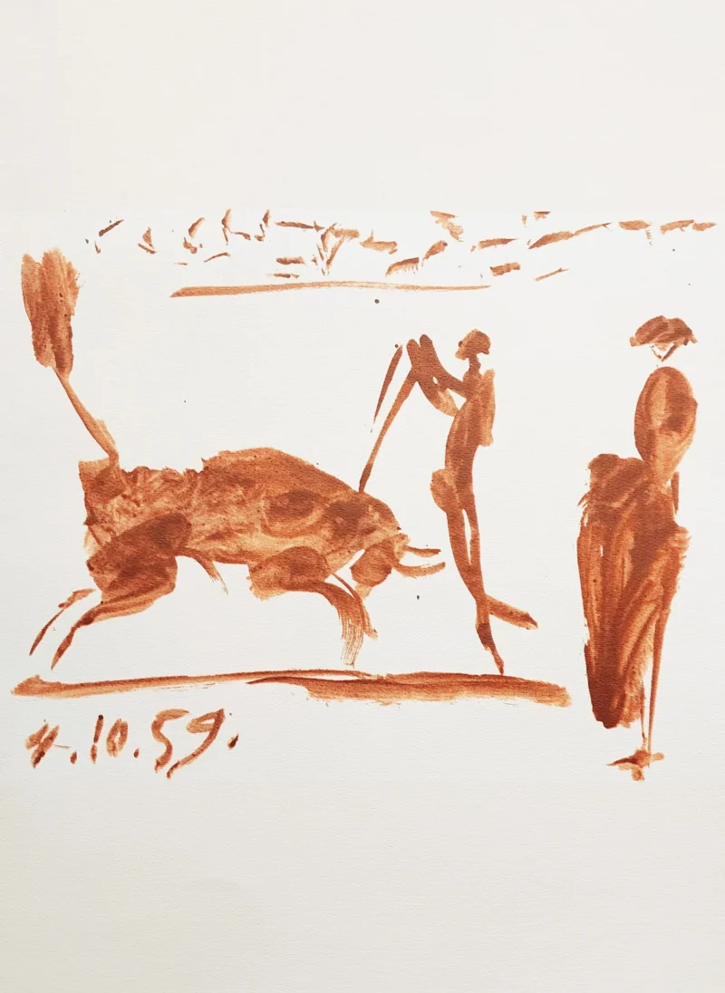 pablo-picasso-toreadors-lithograph-dining-room-art-04 Матадор