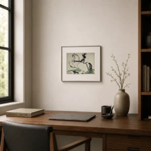 pablo-picasso-toreadors-lithograph-neutral-living-space-15 Жаклин на лошади IV