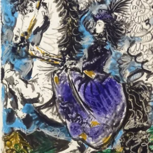 pablo-picasso-toros-y-toreros-lithograph-artwork-11 Жаклин в синем