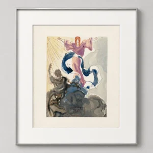 salvador-dali-bozhestvennaya-komediya-dante-litografiya-060 Первое небо (с подписью)