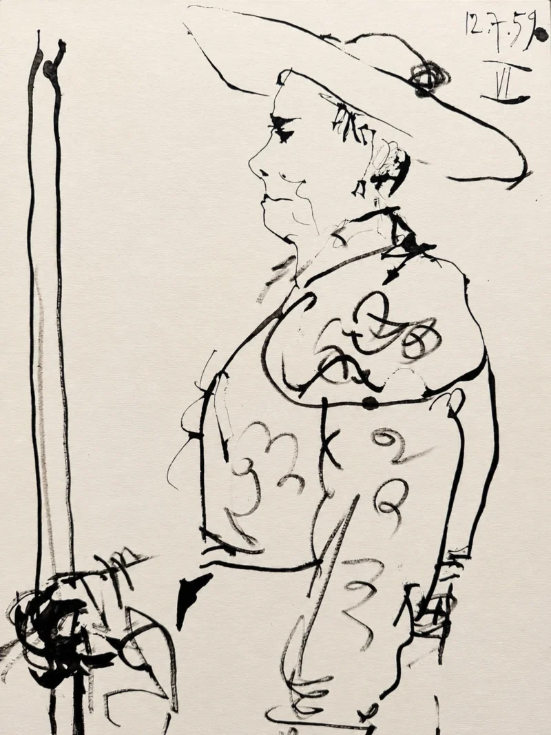 20-pablo-picasso-toros-y-toreros-standing-torero-with-sword Всадник с мечом