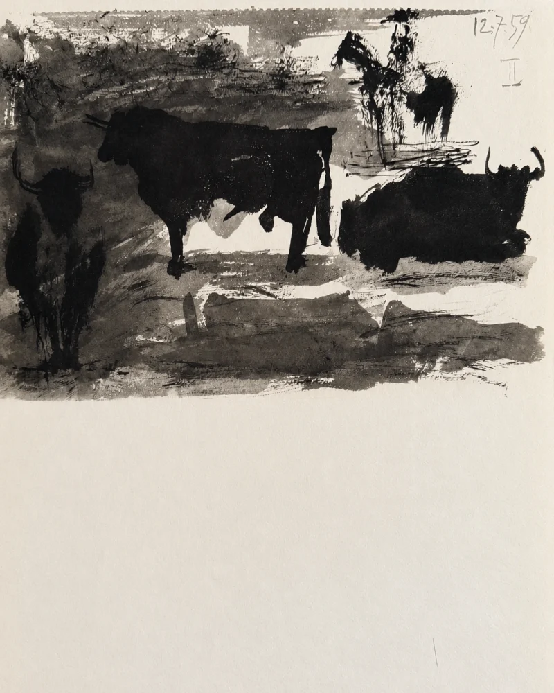 47-pablo-picasso-toros-y-toreros-bulls-in-the-arena-landscape Бык
