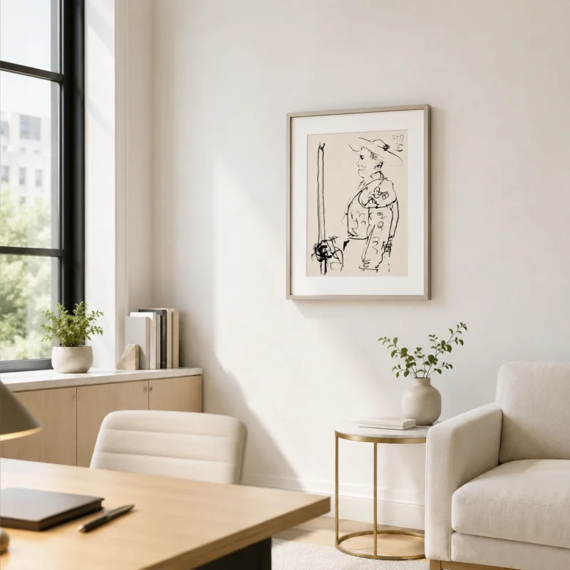 53-pablo-picasso-toros-y-toreros-torero-portrait-office-interior Всадник с мечом