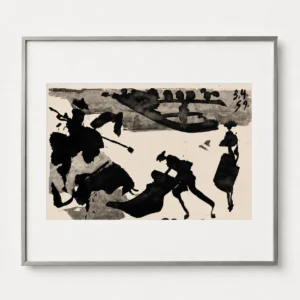 70-pablo-picasso-toros-y-toreros-framed-corrida-crowd-and-horses-i Действие на арене