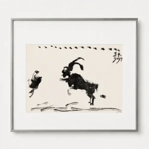 75-pablo-picasso-toros-y-toreros-framed-leaping-bull Коррида III
