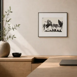 84-pablo-picasso-toros-y-toreros-mounted-picador-and-bulls-office-interior Быки и тореадоры III