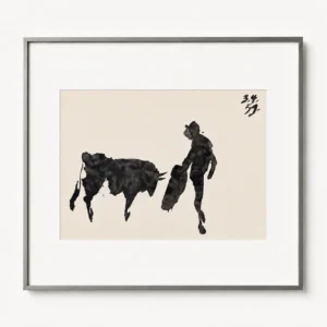 framed-pablo-picasso-toreros-matador-facing-bull Сцена с быком VI