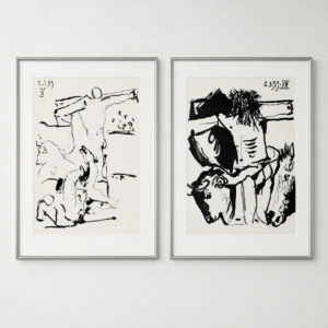 framed-pablo-picasso-toreros-vertical-bullfight-pair Христос (комплект из двух работ)