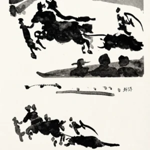 pablo-picasso-toreros-bullfight-arena-scenes-diptych Коррида (комплект из двух работ)