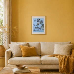 marc-chagall-original-lithograph-1957-blue-fantasy-composition-interior Ноктюрн в Вансе