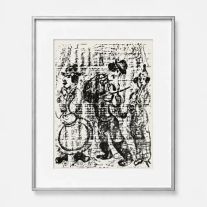 marc-chagall-original-lithograph-1957-musicians-cello-framed Бродячие музыканты
