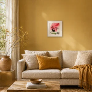 marc-chagall-original-lithograph-1957-red-animal-composition-interior Зеленая Эйфелева башня