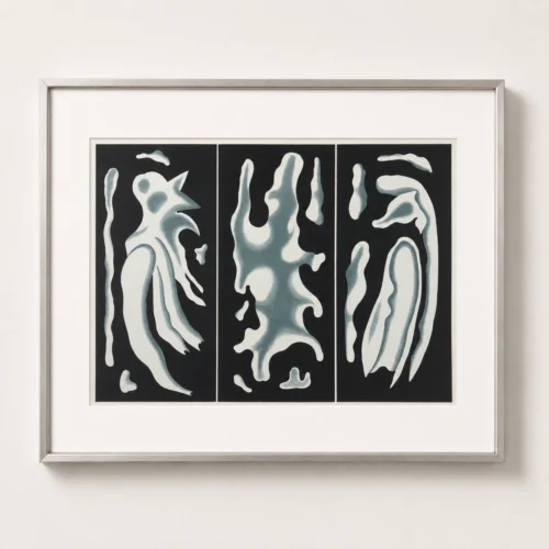 original-1960s-modern-art-lithograph-framed-13 Фернан Лежe «Ширма».
