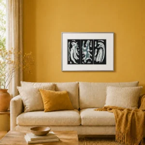 original-1960s-modern-art-lithograph-interior-13 Фернан Лежe «Ширма».