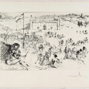 original-antique-vintage-lithograph-artwork-07 Коронация короля Испании (с подписью)