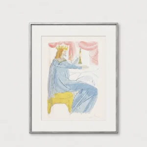 original-antique-vintage-lithograph-artwork-14 Царь Соломон (японская бумага, с подписью)