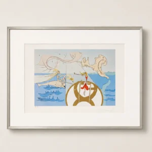 original-antique-vintage-lithograph-artwork-19 Швейная машина (с подписью)