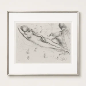 original-antique-vintage-lithograph-artwork-28 Серенада (с подписью)