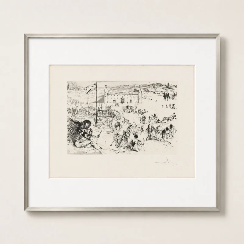 original-antique-vintage-lithograph-artwork-41 Коронация короля Испании (с подписью)