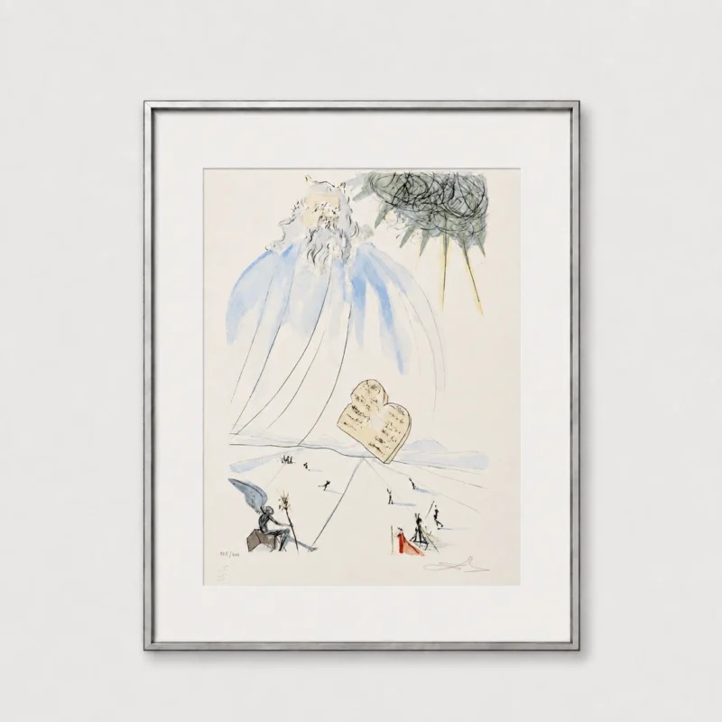 original-antique-vintage-lithograph-artwork-43 Моисей (с подписью)