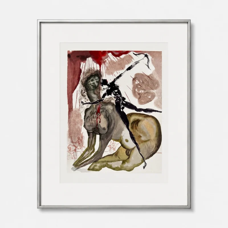 salvador-dali-divine-comedy-1960-lithograph-008 Минотавр