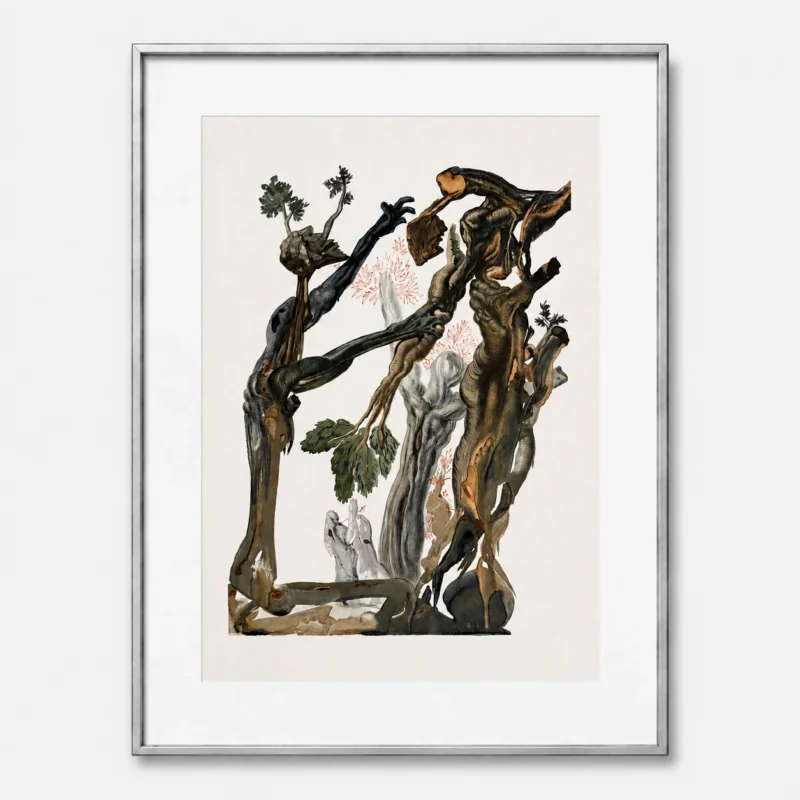 salvador-dali-divine-comedy-1960-lithograph-018 Лес самоубийц