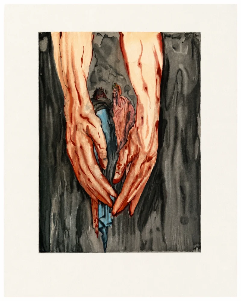 salvador-dali-divine-comedy-1960-lithograph-041 Руки Антея