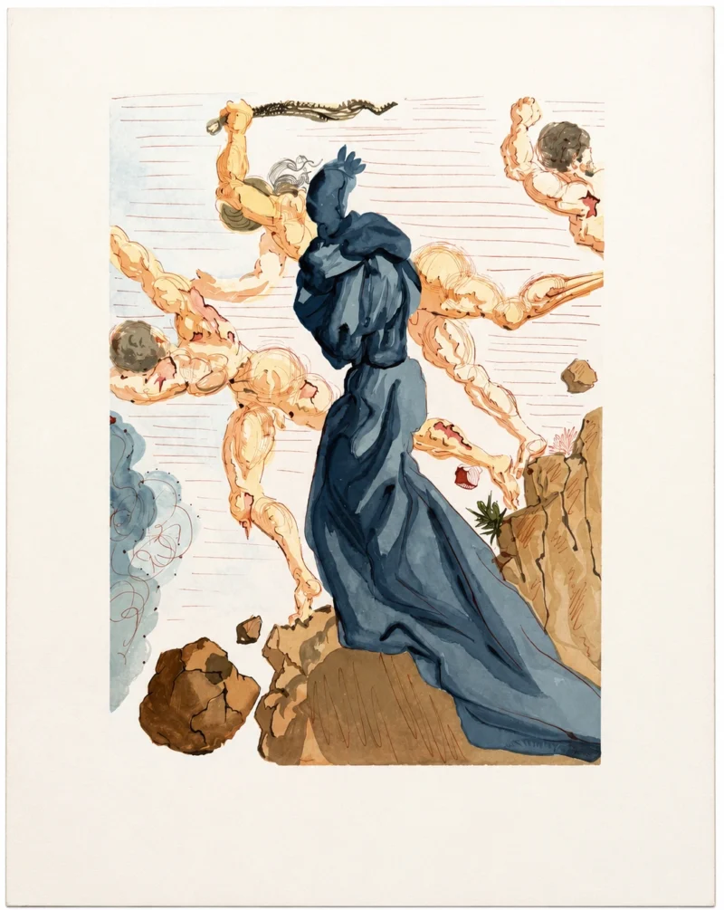 salvador-dali-divine-comedy-1960-lithograph-046 Берега Флегетона
