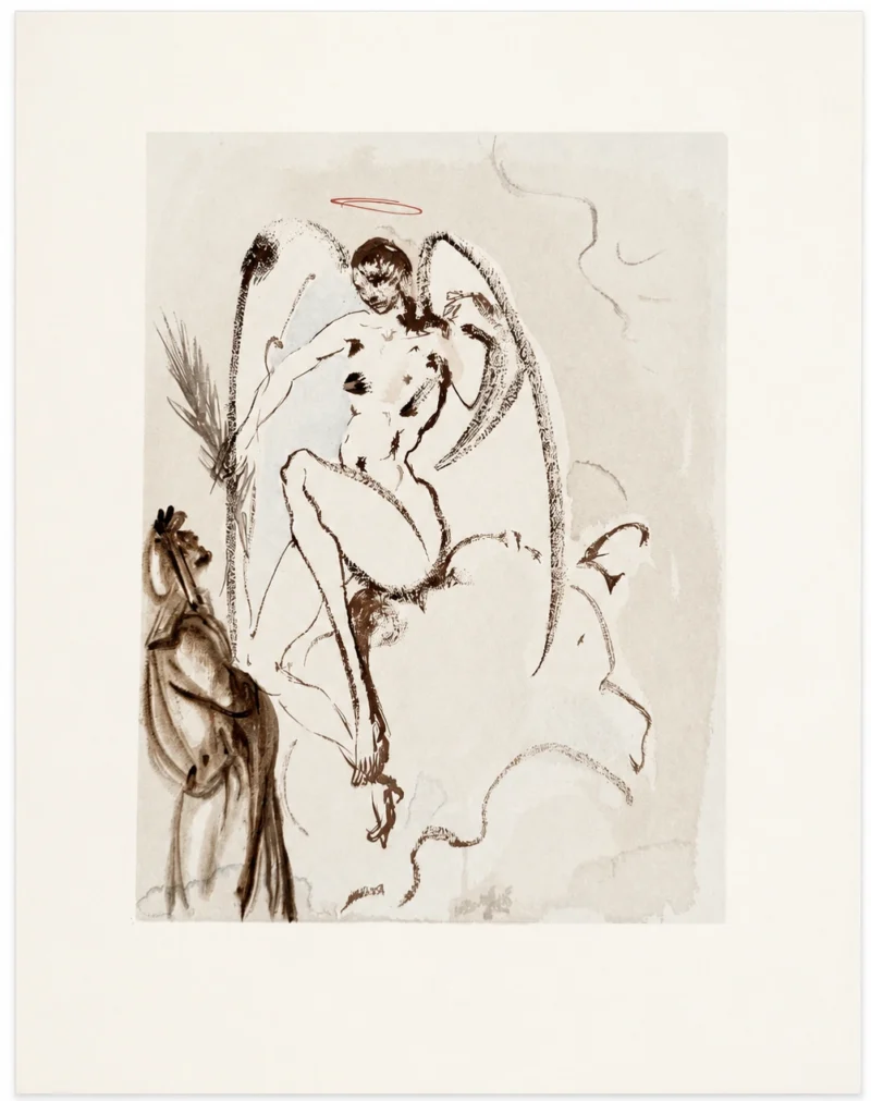 salvador-dali-divine-comedy-1960-lithograph-048 Архангел Гавриил
