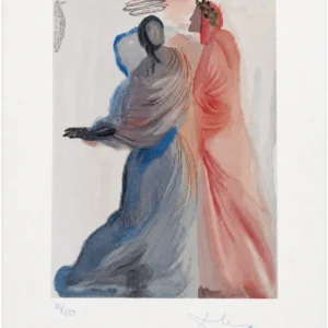 salvador-dali-divine-comedy-signed-lithograph-16 Сияние Беатриче (ручная подпись карандашом)