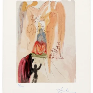 salvador-dali-divine-comedy-signed-lithograph-18 Триумф Христа и Девы Марии (ручная подпись карандашом)