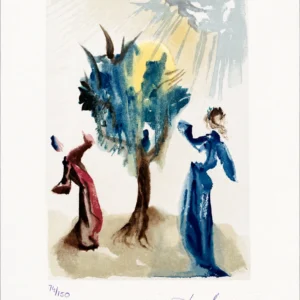 salvador-dali-divine-comedy-signed-lithograph-25 Древо наказания (ручная подпись карандашом)