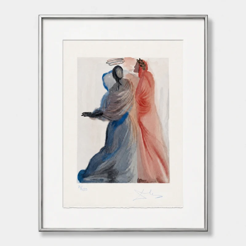 salvador-dali-divine-comedy-signed-lithograph-35 Сияние Беатриче (ручная подпись карандашом)